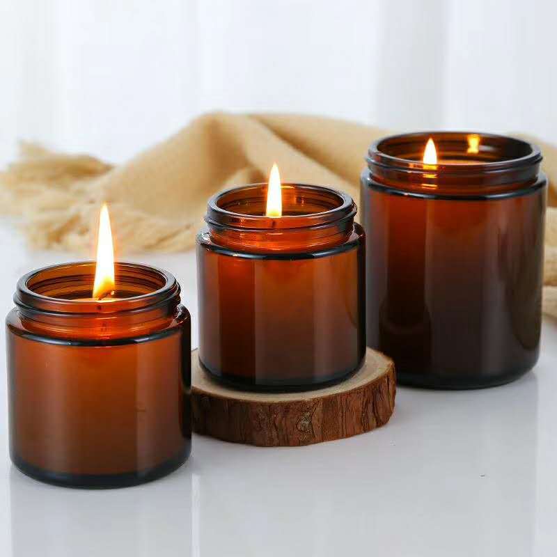 Pots à bougies, bocaux ronds e - Amber Jar Candle avis et prix