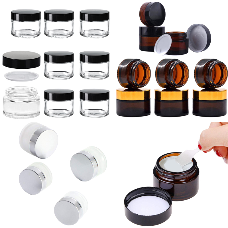 Mini pots de crème en verre ro - Amber Jar Candle avis et prix